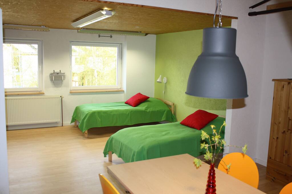 Blick auf die Fensterfront