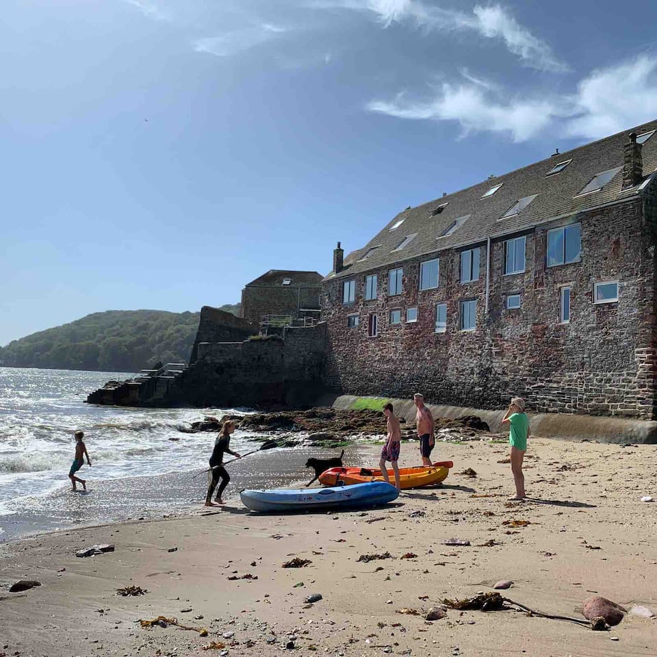 A 17th-century pilchard palace on the beach, Cawsand, Cornwall, United Kingdom, photo 2 of 10