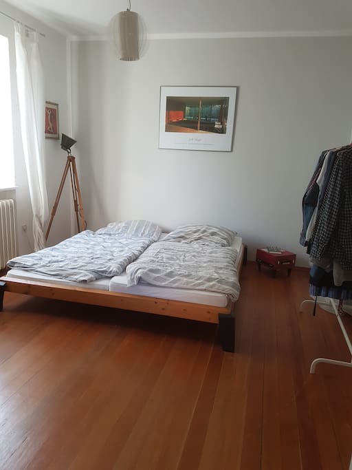 Sleeping room with double bed