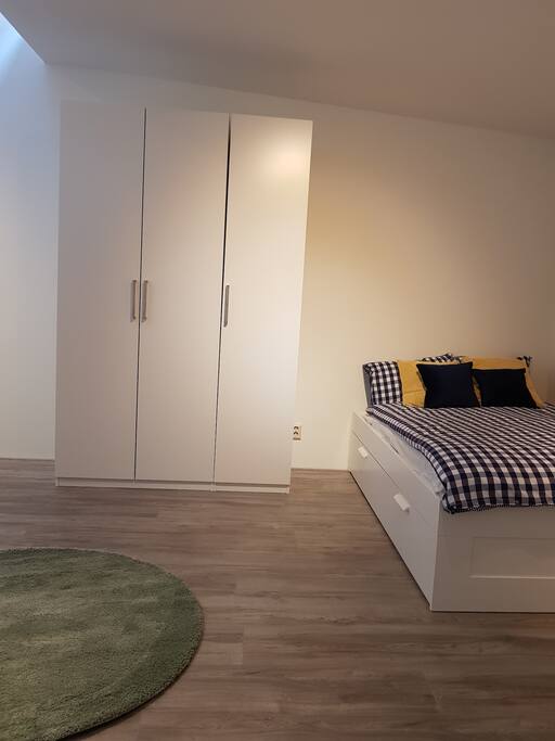 Large bed and big closet