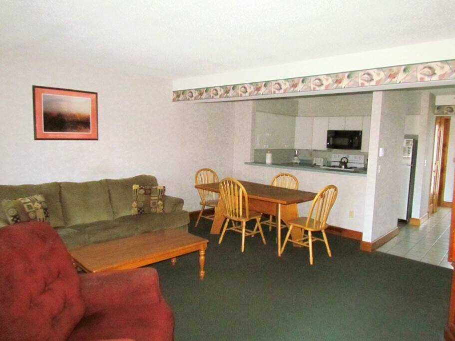 Full kitchen off private entry