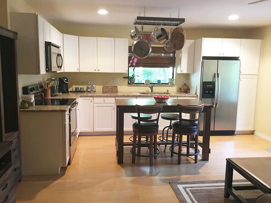 Fully equipped kitchen with everything you need to cook