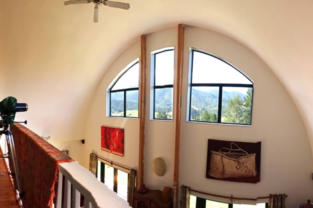 View from Guest area down to farm house.