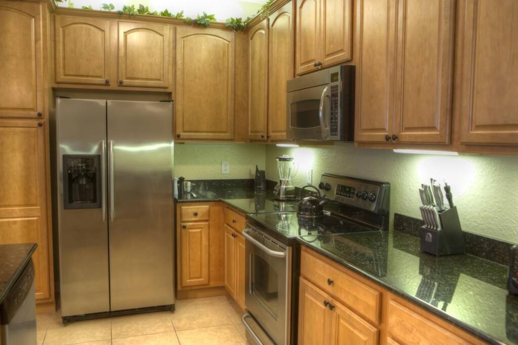 You'll have all the appliances you could need in the kitchen.