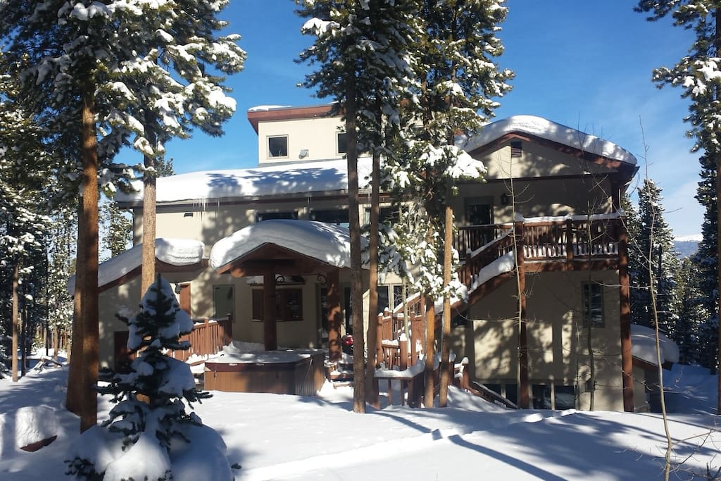 Ski trail or hiking/ mountain biking trail backs to the house