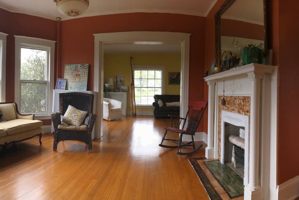 0pen, light-filled, and colorful rooms throughout