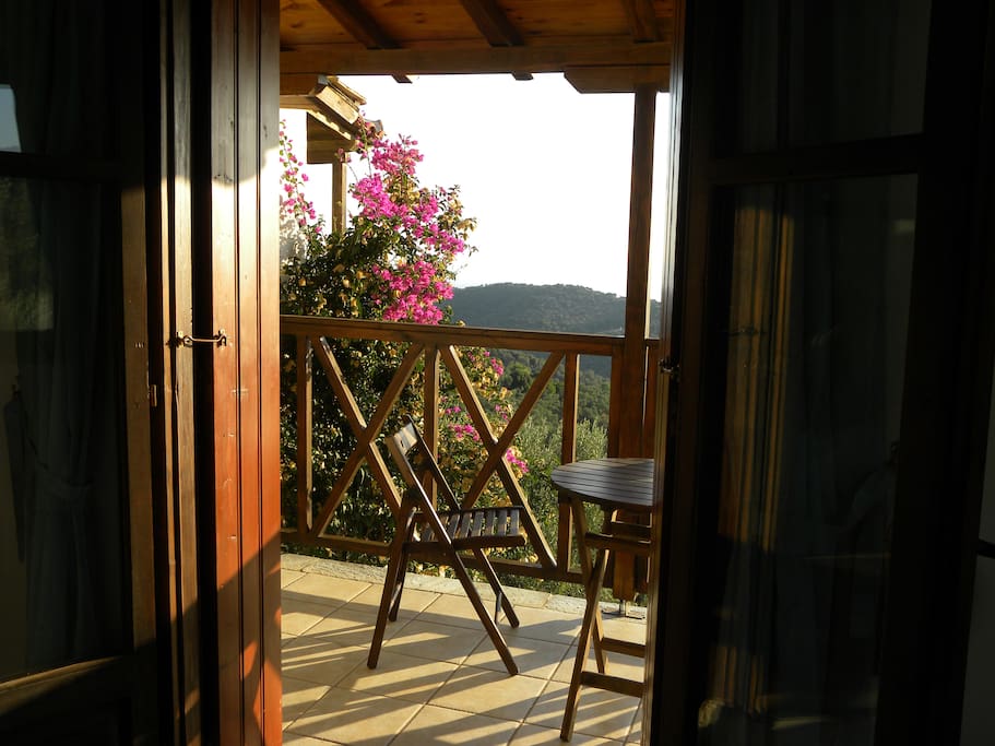 Twin room balcony