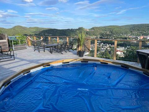 Cozy villa with outdoor pool and  view
