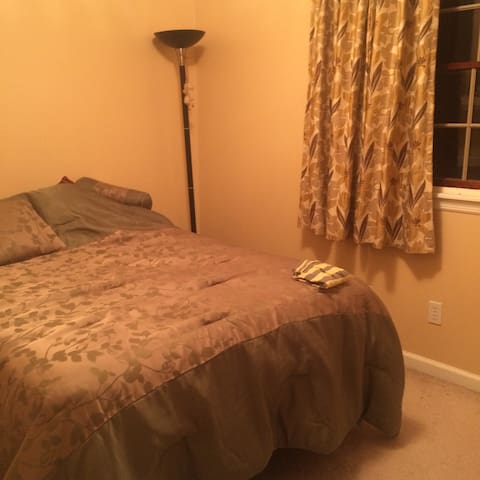 double bed cozy room.