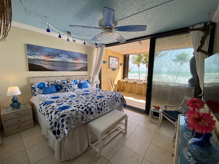 SLEEP TO THE SOUNDS OF THE WAVES! WAKE UP TO THE SUNRISE! MASTER BEDROOM OPENS TO A GORGEOUS COVERD PORCH!