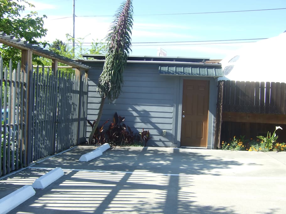 Front entry to private bedroom