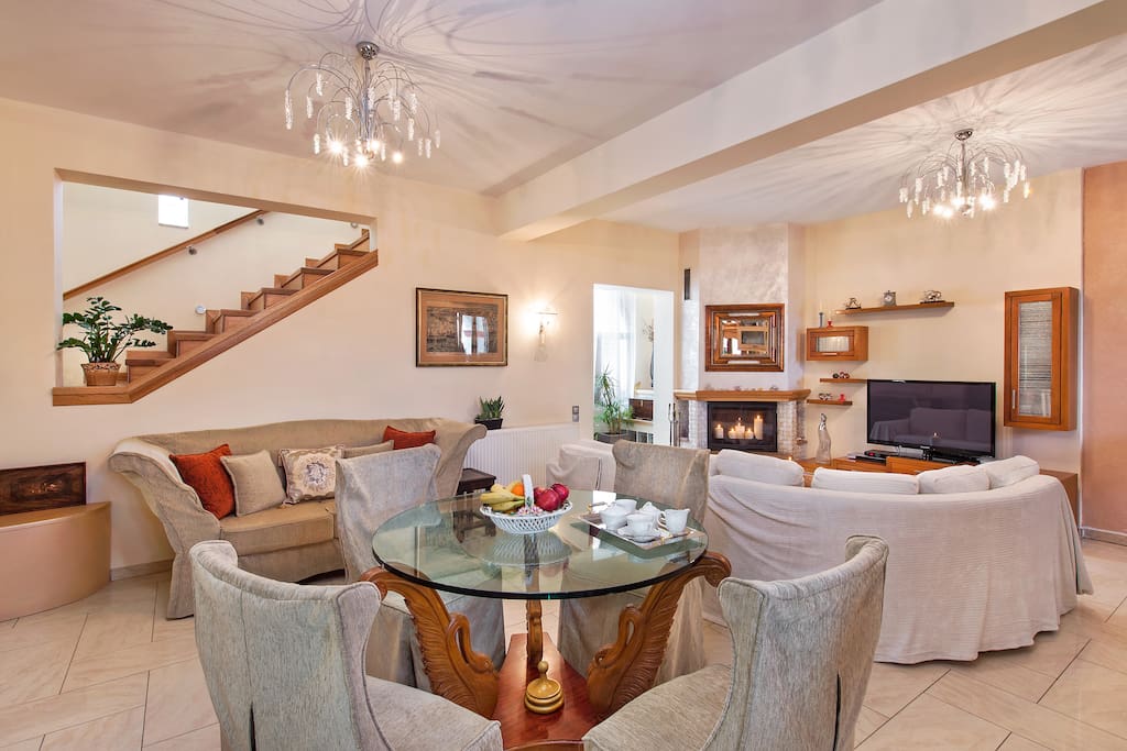 Living area and dinning area