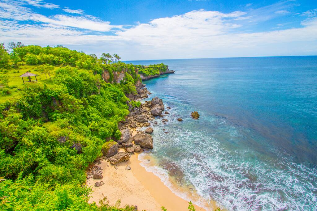 Private beach