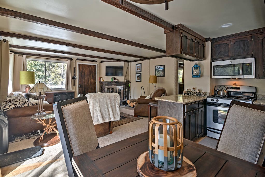 An open-concept layout creates an easy flow throughout.