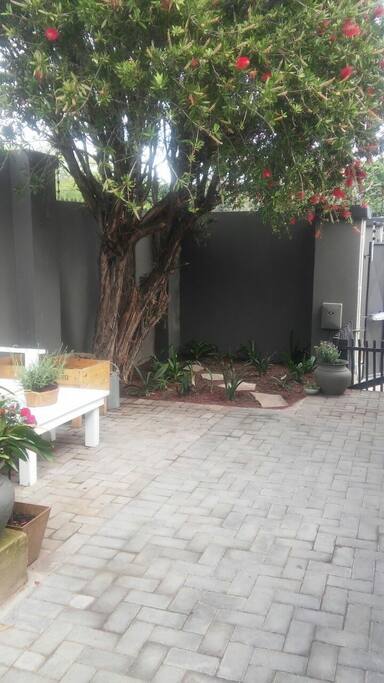 Outdoor patio are..