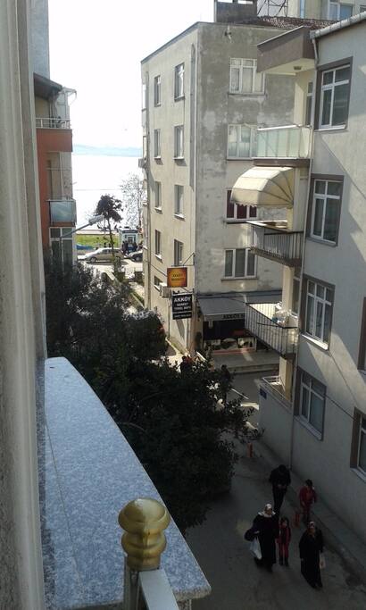 General street view from balcony / Balkondan genel sokak görünümü