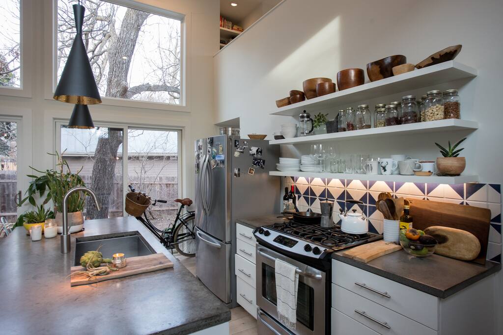 All new stainless steel appliances