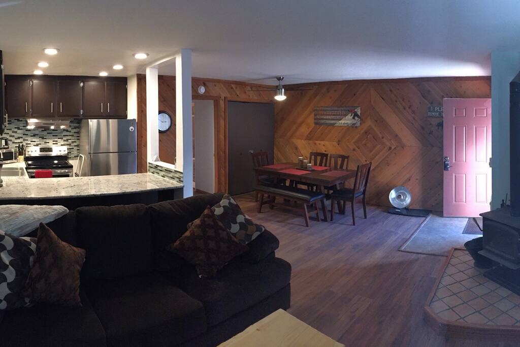 Living/Dining/Kitchen from entertainment area