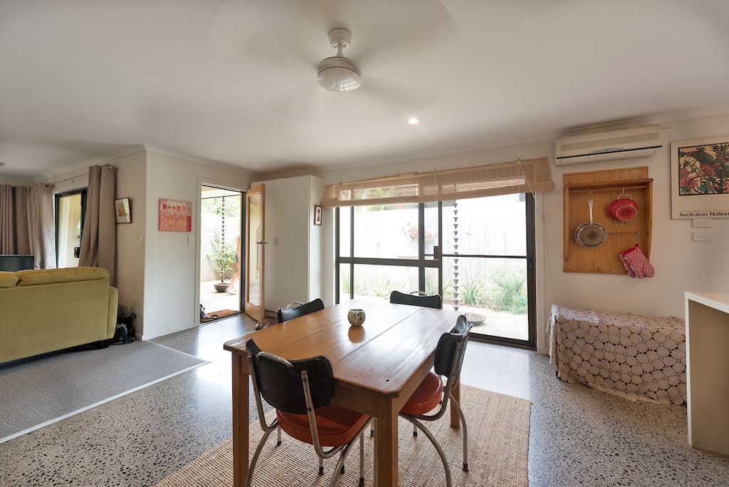 Light-filled dining area