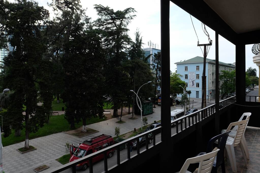 View to 6 May park from the balcony