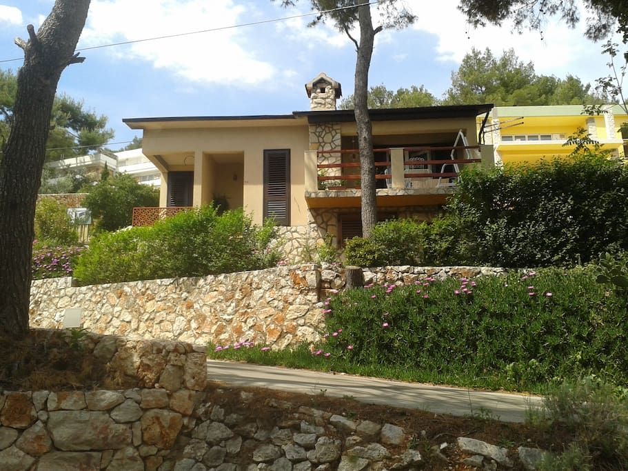 Front view of the house