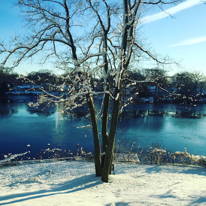 Winter water view from your private BR