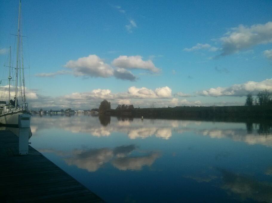 Multnomah Channel view from dock