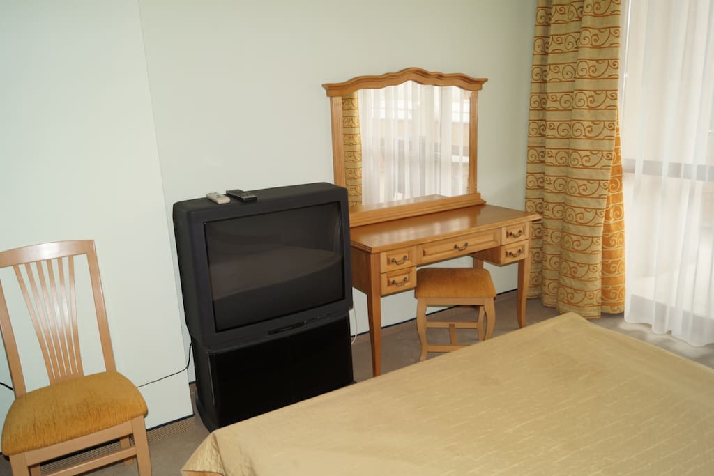 bedroom with TV