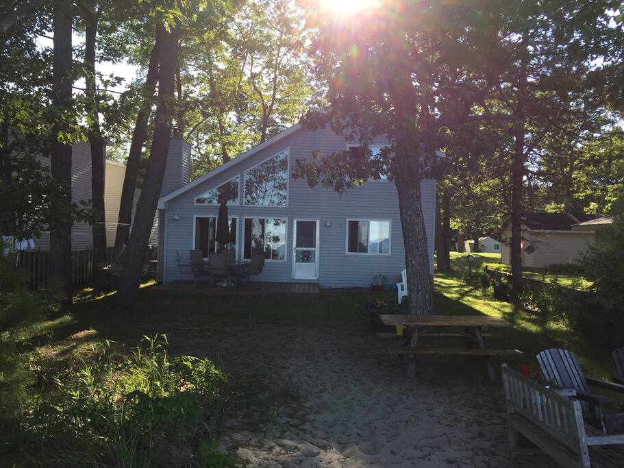 View of The Cottage from the beach
