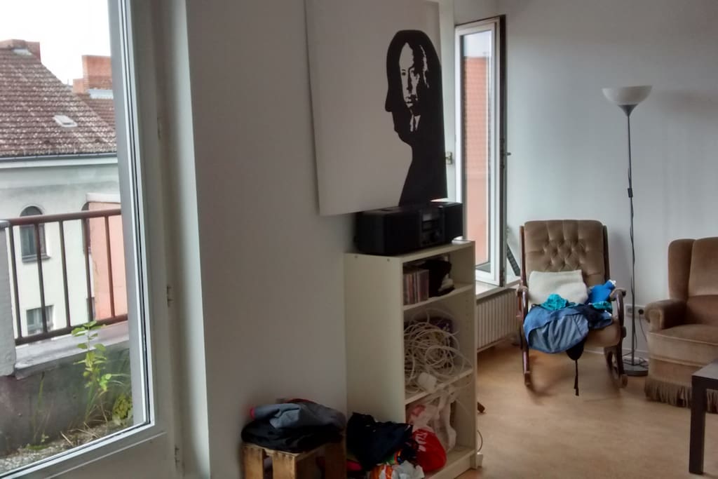your room (access to the balcony)