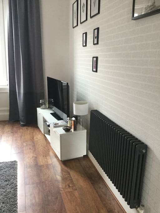 Large tv with sky