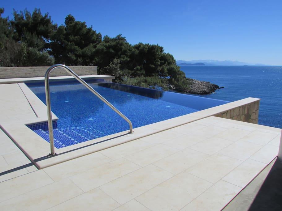 pool with sea view