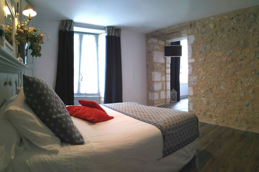 Une chambre lumineuse..