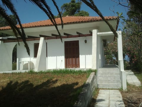 Beach villa. Direct sea access, family friendly.