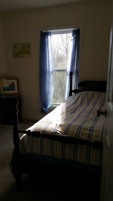 Private room facing rear of house/ wooded area