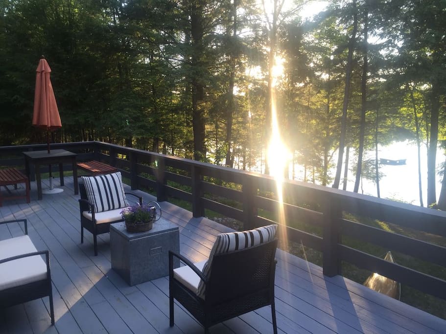 Deck with water view