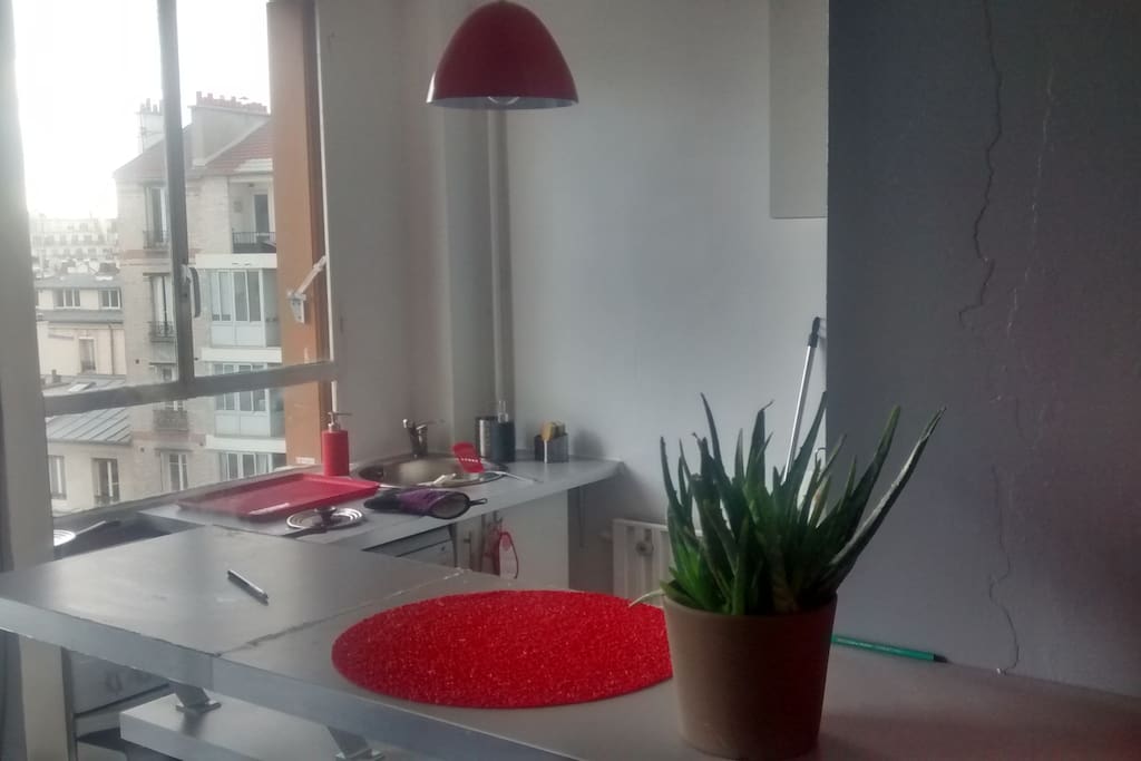 Cuisine ouverte sur le salon