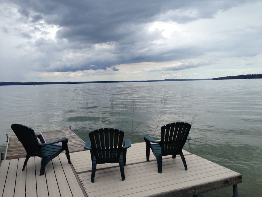 Private dock on Burt Lake