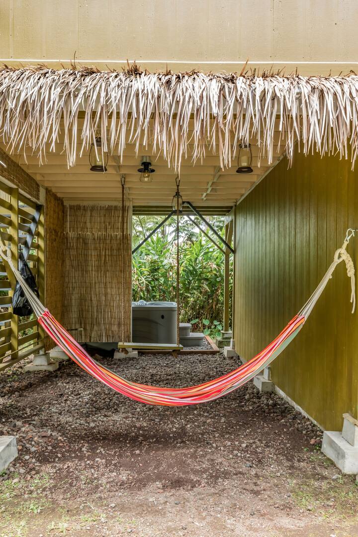 Fall asleep listening to the sounds of nature in your tropical hammock