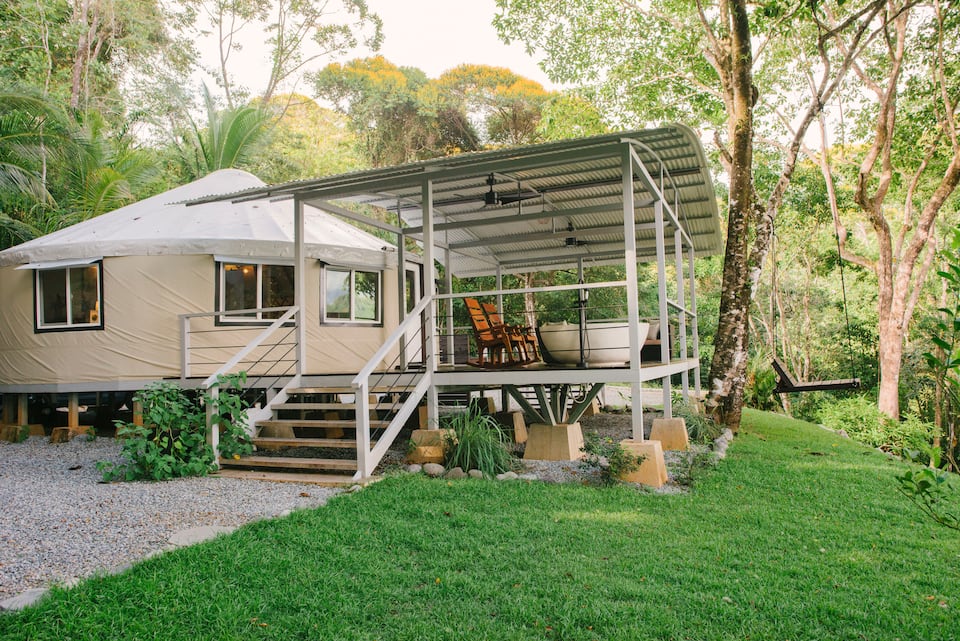 The Perch, a luxury yurt on the Costa Ballena cliffs, Dominical, Puntarenas, Costa Rica, photo 4 of 10