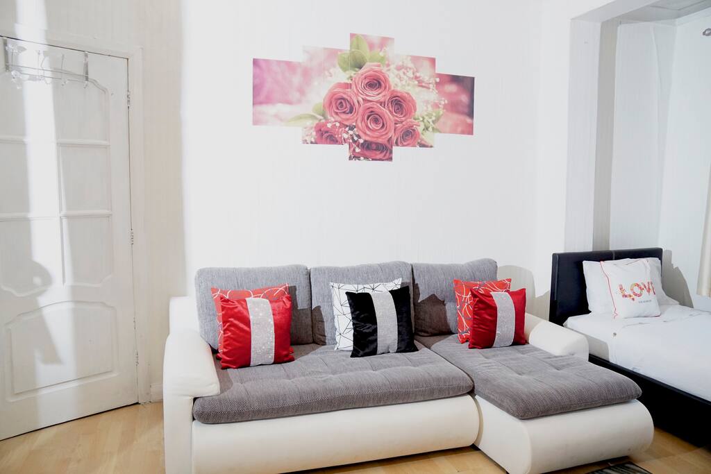 Living Area With A Single Bed