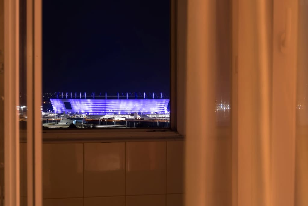 Вид из окна на Стадион Калининград / View from a window at Kaliningrad Stadium FIFA-2018