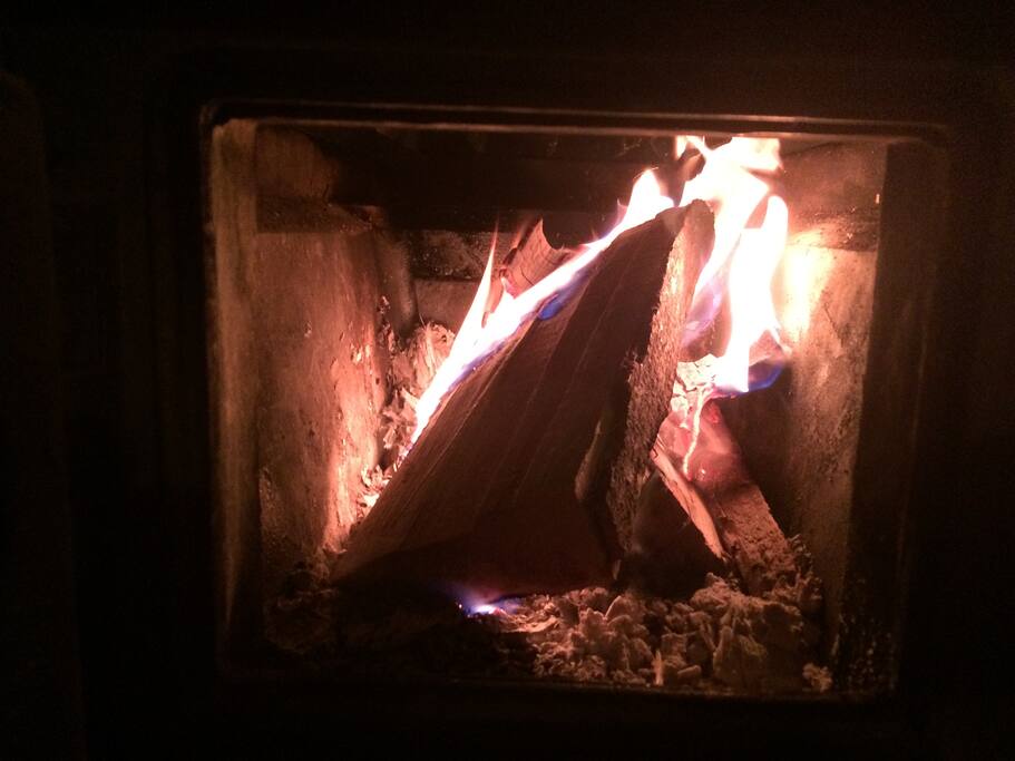 We heat the house by fire...