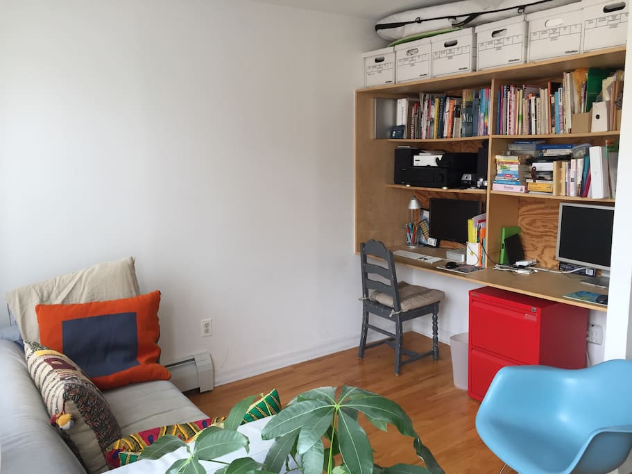 cozy living room / study