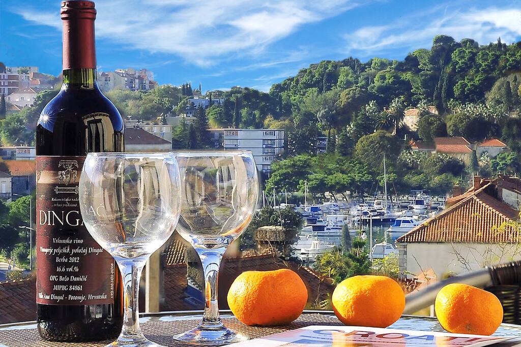 Great atmosphere in your private balcony, panoramic view of the town and seaview