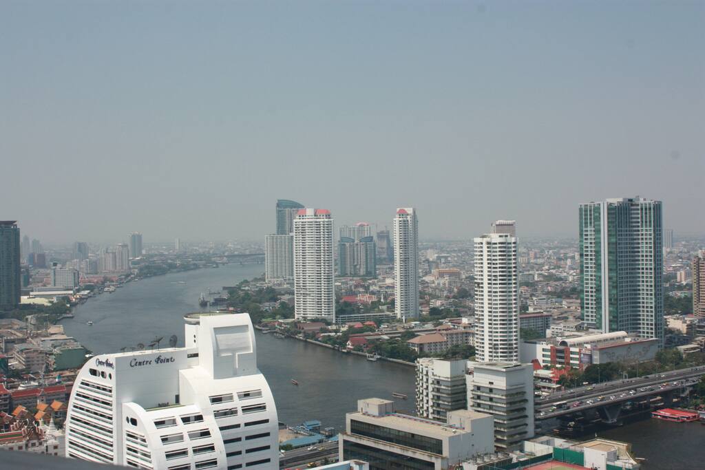 A river view from the room