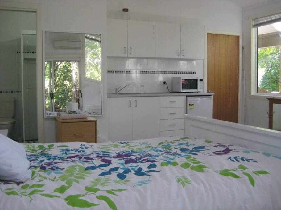 Light and airy with kitchen facilities.