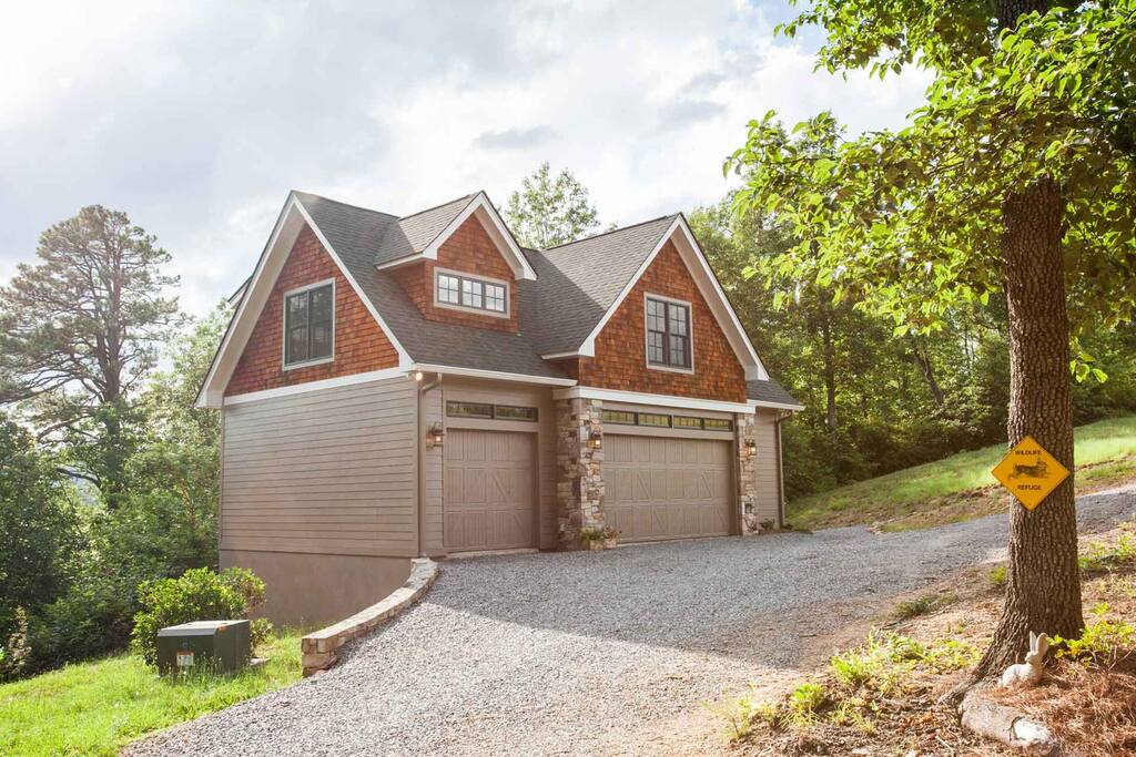 Driveway up to home (garage not included with rental).