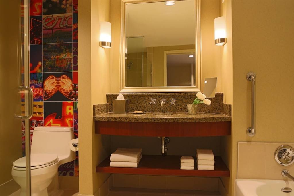 Clean modern bathroom