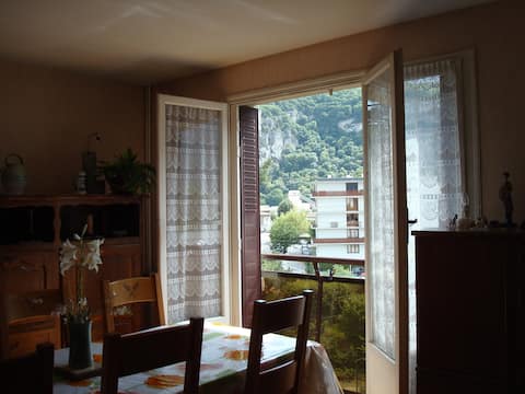 chambre vue sur le vercors